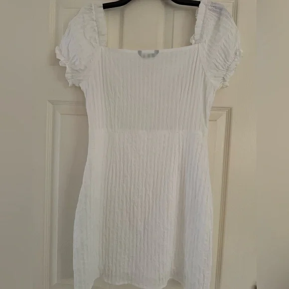 White Ruffled Dress - Picture 2 of 5